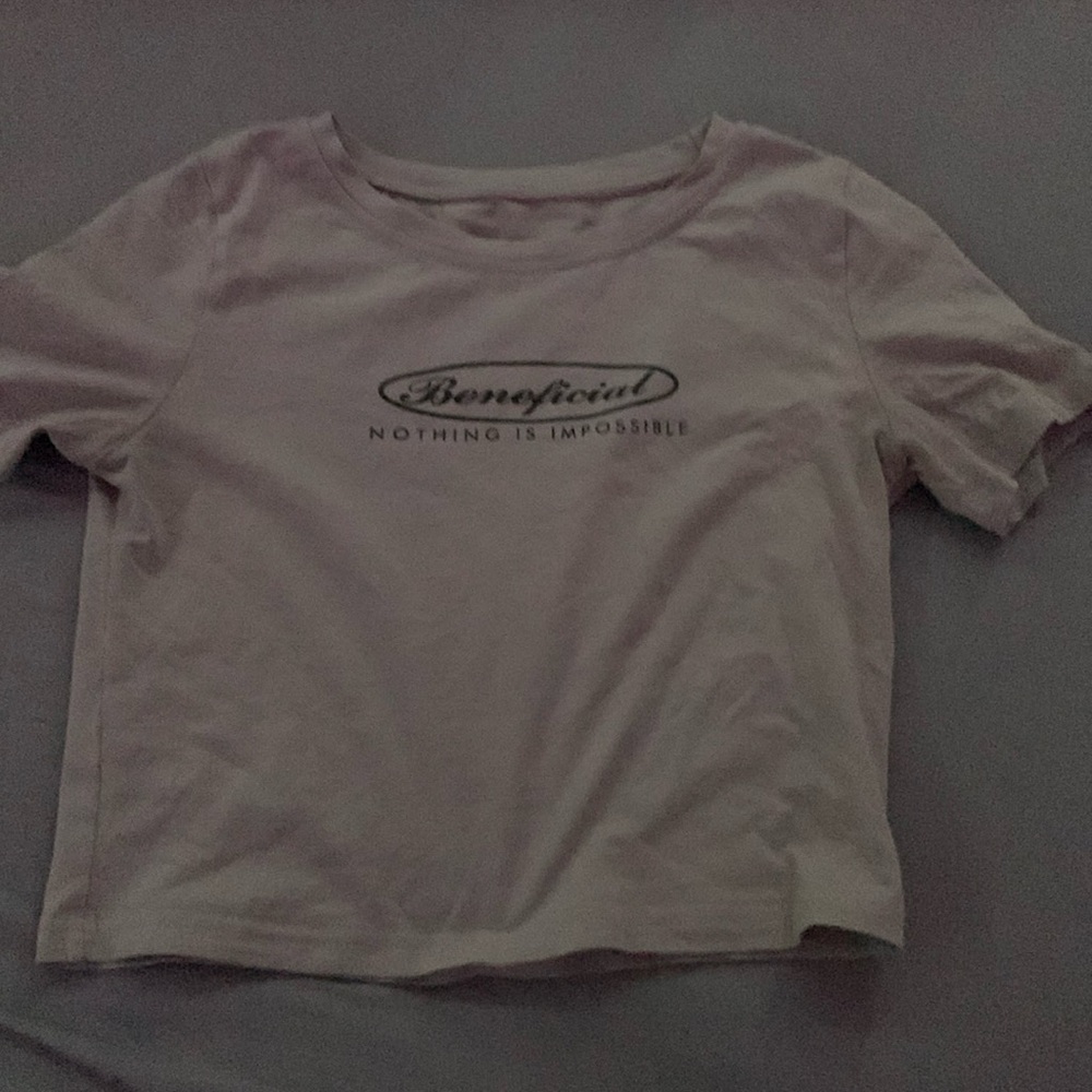 SHEIN Gray Slogan Tee